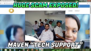 HUGE TECH SUPPORT SCAM EXPOSED quotmavenindiaquot  18557712666  wwwmavenindiaorg [upl. by Jahdai204]