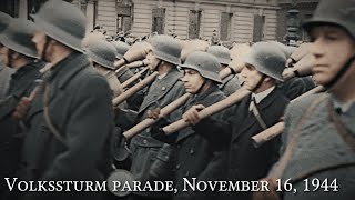 1944년 11월 16일 국민돌격대 사열식  Volkssturm parade November 16 1944 [upl. by Bernardina]