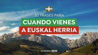 Aprender euskera  FRASES más ÚTILES si vienes a Euskal Herria [upl. by Inami507]