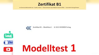 B1 Vorbereitung Huber Modelltest 1 [upl. by Esmerolda]