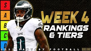 2023 Fantasy Football  Week 4 Running Back Rankings [upl. by Jerad]