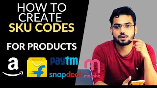 How to Create sku code for amazonflipkart snapdealpaytm  Inventory management [upl. by Nailliw135]