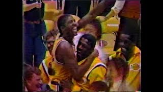 1982 NBA FINALS GAME 6 PHI  LAL [upl. by Ahcilef]