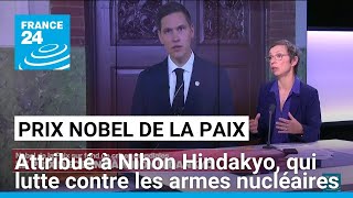 Le prix Nobel de la paix 2024 attribué à Nihon Hindakyo qui lutte contre les armes nucléaires [upl. by Eydie435]