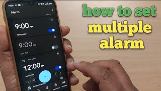 how to set multiple alarm on android phone  multiple alarm setting on phone [upl. by Aicitan]