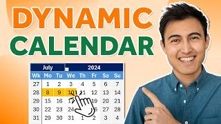 Make an Awesome Dynamic Calendar in Excel [upl. by Llevad]