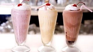 Easiest Milkshake Ever  3 Ingredient Recipe ♥ [upl. by Rudwik]