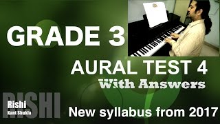 Grade 3  Sample Aural Test 4 with Answer for Trinity Exam from 2017 [upl. by Sclar]