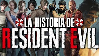 LA HISTORIA de RESIDENT EVIL  TODA la SAGA COMPLETA [upl. by Idnem]