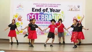 CATECHETICAL YEAREND CELEBRATION 2024  GRADE 1 KIDS DANCE THE CATHEDRAL OF OUR LADY OF ARABIA [upl. by Sonny]