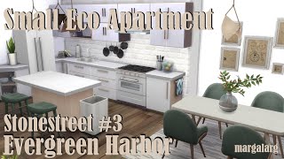 Sims 4  Speed Build  Stonestreet 3  Small Eco Apartment [upl. by Eedrahc]