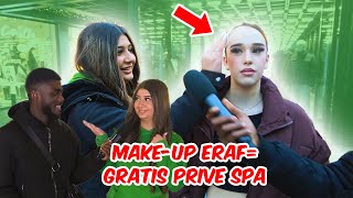 DAMES HALEN HUN MAKE UP ERAF VOOR EEN GRATIS PRIVÉ SPA  ROTTERDAM [upl. by Dnana]