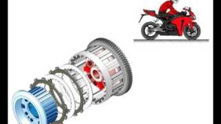 2008 CBR1000RR Unique Honda Assist Slipper Clutch Animation [upl. by Llewkcor]