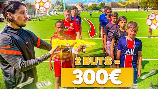 SI IL MET 2 BUTS EN MATCH IL GAGNE DES CRAMPONS NIKE A 300 EUROS 2 [upl. by Avivah]