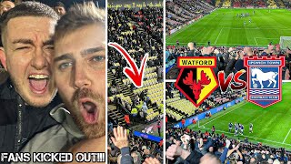 WATFORD VS IPSWICH TOWN  12  80TH MINUTE GOAL SENDS FANS MENTAL AS TOWN GO TOP OF THE LEAGUE [upl. by Hewie]