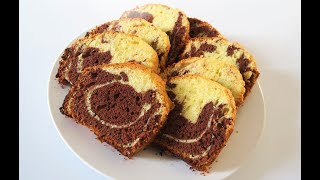 Recette 102  Marbré au Chocolat  Marble Cake Recipe [upl. by Eidok]