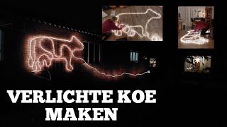 Een verlichte koe op een gaasmat maken  Boer Gerrit vlogt [upl. by Anahsek]