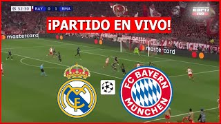 🔴 REAL MADRID vs BAYERN MUNICH EN VIVO 🔴 EN VIVO SEMIFINAL CHAMPIONS LEAGUE 🏆 [upl. by Eeslehc]