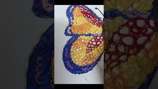 QuillingButterfly wall hanging modeleasycreative colourful butterfly like holi Likesubscribe [upl. by Audris]