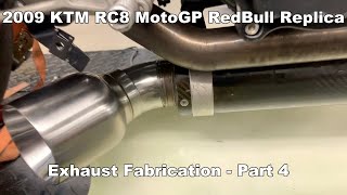 2009 KTM RC8  RedBull MotoGP replica  Part 4  horror welding [upl. by Klotz265]