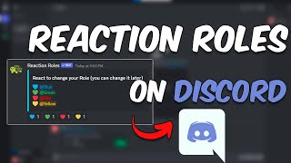 How to Make Reaction Roles on Discord 2024 [upl. by Ecirtam]