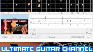 Guitar Solo Tab Perfect Fairground Attraction [upl. by Nidnal]