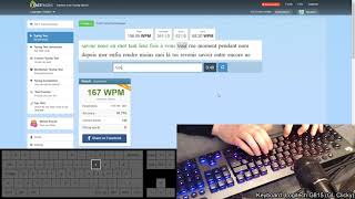 10FastFingers  Normal Test French  183 WPM [upl. by Hgielyak965]