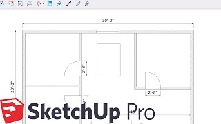 How to Make Floor Plans in Sketchup Pro [upl. by Eecal18]