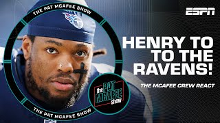 WHAT A MOVE  Mcafee LOVES Derrick Henry to the Ravens 🙌  The Pat McAfee Show [upl. by Gosnell]