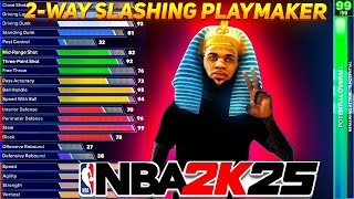 NEW 2WAY SLASHING PLAYMAKER is OVERPOWERED on NBA 2K25 BEST BUILD ON NBA 2K [upl. by Anahcra69]