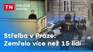 Střelba v centru Prahy Zemřelo více než 15 lidí  Televizní noviny [upl. by Issiah]