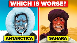 Antarctica vs Sahara  Could You Survive 1 Year In Extreme Temperatures Compilation [upl. by Timmie238]