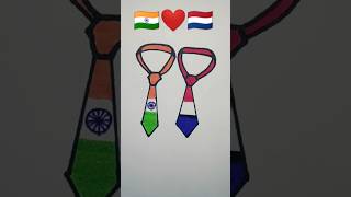 🇳🇱❤️🇮🇳Jana gana Mana adhinayak ll republic day drawing26januaryshortshowtodrawtrendingart [upl. by Arhoz]