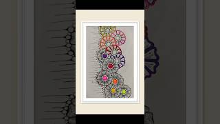 Day 28 Zentangle Easy Patterns zentangle zenart shorts sketch doodle artwork drawing [upl. by Anirtak]