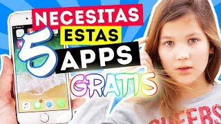 LAS 5 MEJORES APLICACIONES GRATIS QUE NECESITAS EN TU MOVIL  Android y iPhone  Daniela Golubeva [upl. by Patnode]