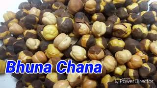 Bhuna Chana  how to make roasted chickpeas  Roasted Kala Chana  dry roasted chana [upl. by Grata400]