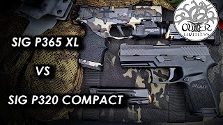 Sig P320 Compact vs P365XL A Practical Comparison [upl. by Adnawuj]