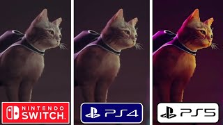 Stray PS4 vs PS5 vs Nintendo Switch Graphics Comparison [upl. by Nottage]