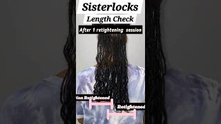 You Won’t Believe the Length Change After 1 Sisterlocks Retie [upl. by Whitaker]