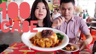 challenge indomie abang adek pedas mampus 100 cabe [upl. by Ainot197]