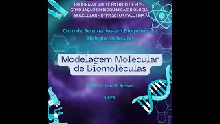 MODELAGEM MOLECULAR DE BIOMOLÉCULAS  PROF DR ISAC G ROSSET [upl. by Martita]