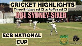 ECB CUP MATCH  Three Bridges vs Roffey  CRICKET MATCH HIGHLIGHTS [upl. by Nerhtak]