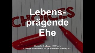 Scheidung in der Schweiz lebensprägende Ehe und nachehelicher Unterhalt [upl. by Ogden193]