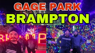 Amazing night view of Gage park brampton downtown 🤩 [upl. by Juana]