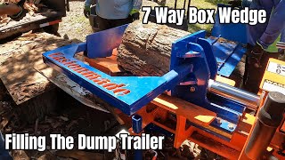 7 Way Box Wedge Splitting Straight Wood [upl. by Nageem]