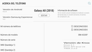 SAMSUNG GALAXY A8 SMA530F ACTUALIZACIÓN INTERNO SAMSUNG GALAXY A8 SMA530F INTERNAL UPDATE [upl. by Ytteb]