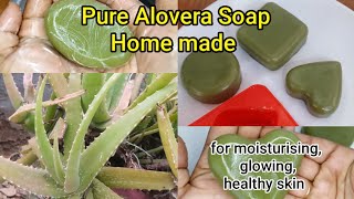 pure natural homemade Alovera Soap for moisturising glowing and healthy skin [upl. by Lissi]