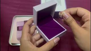 Caratlane Diamond Ring Unboxing  Diamonds are forever love [upl. by Romeu]