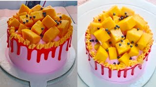 Mango cake decoration cake decoration [upl. by Mat]