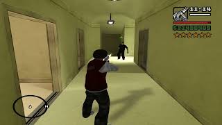 GTA San Andreas San Fierro Police Station Shootout  Six Star Wanted Level Escape [upl. by Iila692]